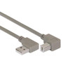 Right Angle USB Cable,Right Angle A Male/Up Angle B Male, 5.0m