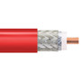 Low Loss Flexible LMR-400-LLPX Plenum Rated Coax Cable Double Shielded with Red Fluoropolymer Jacket