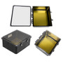 14x12x06 UL® Listed Polycarbonate Weatherproof NEMA 4X Enclosure w/Aluminum Mounting Plate, Clear Lid Black