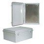 14x10x6 Inch Weatherproof ABS Light-Weight Enclosure with Blank Aluminum Mounting Plate
