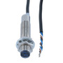 Photoelectric Sensor, M12 x 60mm, NPN NO+NC, Diffuse Reflection 0.1 meter Range, 2 meter 4-wire Cable, IP67, Brass