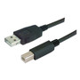 LSZH USB Cable Assembly, Latching A / Standard B 3.0m