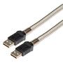 Metal Armored USB Cable, Type A Male/ Male, 2.0M