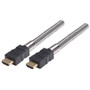 Metal Armored HDMI   Cable with Ethernet, Male/Male 4.0M