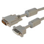 Premium Panel Mount DVI-D Dual Link Male/Female Cable Assembly 1ft