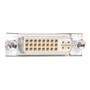 Premium Panel Mount DVI-D Dual Link Male/Female Cable Assembly 1ft