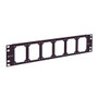 3.5" x 19" Universal Master Rack Panel, Black