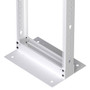 45U 2-Post Open Frame Server Rack RAL9003 -Signal White