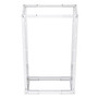 37U adjustable 4-post open frame network rack RAL9003 -Signal White
