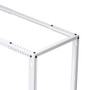37U adjustable 4-post open frame network rack RAL9003 -Signal White