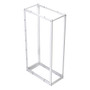42U adjustable depth  4-post open frame (12-24) network rack RAL9003 -Signal White