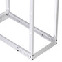 42U adjustable depth  4-post open frame (12-24) network rack RAL9003 -Signal White