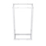 42U adjustable depth  4-post open frame (12-24) network rack RAL9003 -Signal White