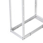 45U adjustable depth  4-post open frame (12-24) network rack RAL9003 -Signal White