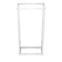 45U adjustable Depth 4-Post open frame network rack RAL9003 -Signal White