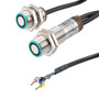 Ultrasonic Double Sheet Sensor, Cylindrical, M18 threaded, Ni-plated Brass, 3 NPN NC, Sensing Range 20 to 60 mm, 2 m flying-lead cable