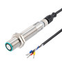 Ultrasonic Proximity Sensor, Cylindrical, M18 threaded, Ni-plated Brass, 0 - 10 V, Sensing Range 30 to 500 mm, 5-pin A-coded M12 connector