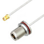 N Female Bulkhead to SMA Female Cable Assembly using LC085TB Coax, 1.5 FT