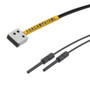 Fiber Optic Sensor Cable, 2M Array-type, Diffuse Reflection, R25 POF with Square Sensing End and 10 mm Wide Straight Beam Exit