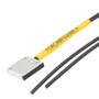 Fiber Optic Sensor Cable, 2M Array-type, Diffuse Reflection, R25 POF with Rectangular Sensing End and 20 mm Wide Right Angle Beam Exit