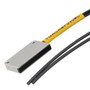 Fiber Optic Sensor Cable, 2M Array-type, Diffuse Reflection, R25 POF with Rectangular Sensing End and 25 mm Wide Right Angle Beam Exit
