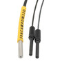 Fiber Optic Sensor Cable, 2M Small Bend Radius, Diffuse Reflection, R1 POF, M3 Cylindrical Sensing End with Straight Beam Exit