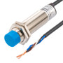 Capacitive Proximity Sensor, Cylindrical, M18, Non-shielded, Ni-plated Brass, PNP NO+NC, Sensing Distance 8 mm, 2 meter 4-wire cable