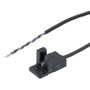 Slot Sensor, Y-shaped, L.on/D.on selectable, Light on when objects are detected, PNP NO+NC, Sensing distance 5mm, 2m 4-wire cable