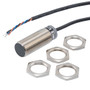 Photoelectric Sensor, Cylindrical, M18 Ni-Cu housing, PNP NO, thru-beam, Sensing distance 20m, 2m 3-wire cable
