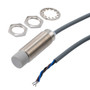 Inductive Proximity Sensor, cylindrical, M18 threaded, non-shielded, Ni-Cu alloy, NPN NO, sensing distance 16mm, 2m 3-wire cable