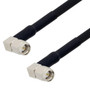 SMA Male Right Angle to SMA Male Right Angle Cable Assembly using RG223 Coax, 2 FT