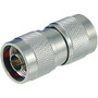 Coaxial Barrel Adapter, Type N-Male / Male