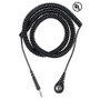 Cord,  Coil,  Black 12',  4mm