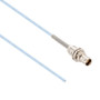 Lead Free 1553 TRB Plug Bulkhead Non-Isolated to Blunt Cut Genderless Cable Assembly using M17/176-00002 Coax, 3 FT with Bend Relief