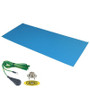 Dual-Layer Rubber Mat,  Light Blue 0.060''X30''X72'',  W/Grnd