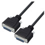 Deluxe Molded Black D-Sub Cable, DB15 Male / Male, 2.5 ft
