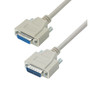 Reversible Hardware Molded D-Sub Cable, DB15 Male /Female, 2.5 ft