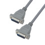 Economy Molded D-Sub Cable, DB15 Male / Male, 25.0 ft