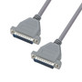 Economy Molded D-sub Cable, DB25 Male / Male, 10.0 ft