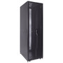 42U Server Rack Cabinet, 800mm depth, Glass door and Perf. rear french doors, cable mgt top