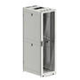 42U Server Rack Cabinet (White), 800mm depth, Glass Front Door and Perf. rear french doors, fan compatible top