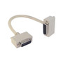 Deluxe Molded D-Sub Cable, DB15 Male / Right Angle Exit 4 Male, 5.0 ft