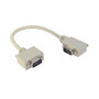 Deluxe Molded D-Sub Cable, DB9 Male / Right Angle Exit 1 Male, 10.0 ft