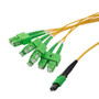 Type A MPO w/ pins to SC/APC fan-out, 2.0mm Diameter, 8 Fiber, Single Mode OS2 9/125, LSZH Jacket, 1 Meter