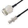 BNC Female to N Female Cable Assembly using LC085TBJ Coax, 1.5 FT