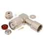 TNC Male Right Angle Connector Clamp/Solder Attachment For RG178
