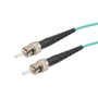 ST/ST 10GB Laser Optimized Multimode Simplex Fiber Patch Cable, LSZH, OM3, 5 Meter
