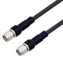 Low Loss SMA Male to SMA Male Cable Assembly using LMR-200-UF Coax, 2 FT With Times Microwave Components with HeatShrink