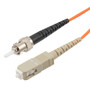 SC/ST 50/125 Multimode Simplex Fiber Patch Cable, LSZH, OM2, 5 Meter