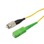 SC/APC to FC/UPC 9/125 Single Mode Simplex Fiber Patch Cable, LSZH, OS2, 1 Meter